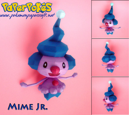 Pokemon Mime Jr. Papercraft