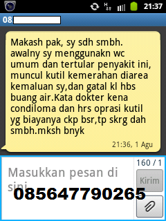 Testimoni pasien kutil kelamin