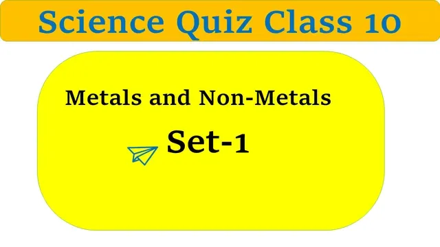 Class 10 Science Ch 3 MCQ Online Test