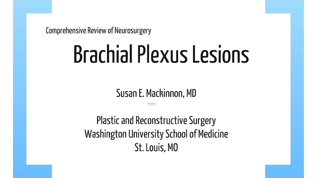 Brachial plexus injury