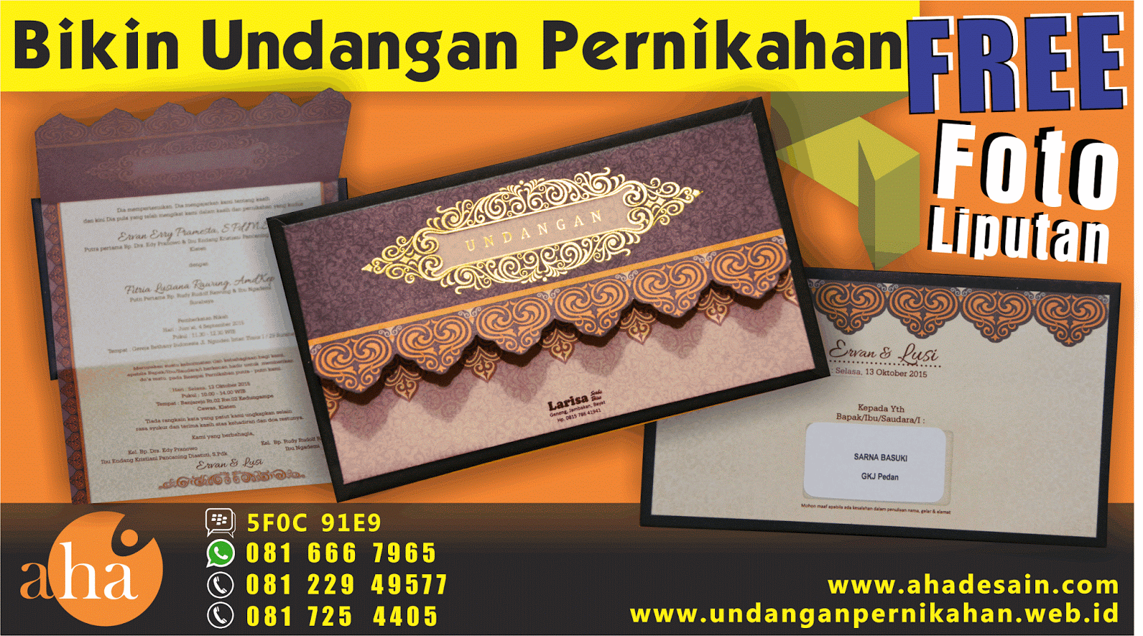 081666796 Undangan Pernikahan Elegant Soloklaten