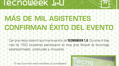 Más de mil Asistentes Confirman el Éxito de TecnoWeek 1.0.