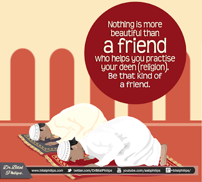 Nothing is more beautiful than a friend who helps you practise your deen (religion). Be that kind of a friend. 