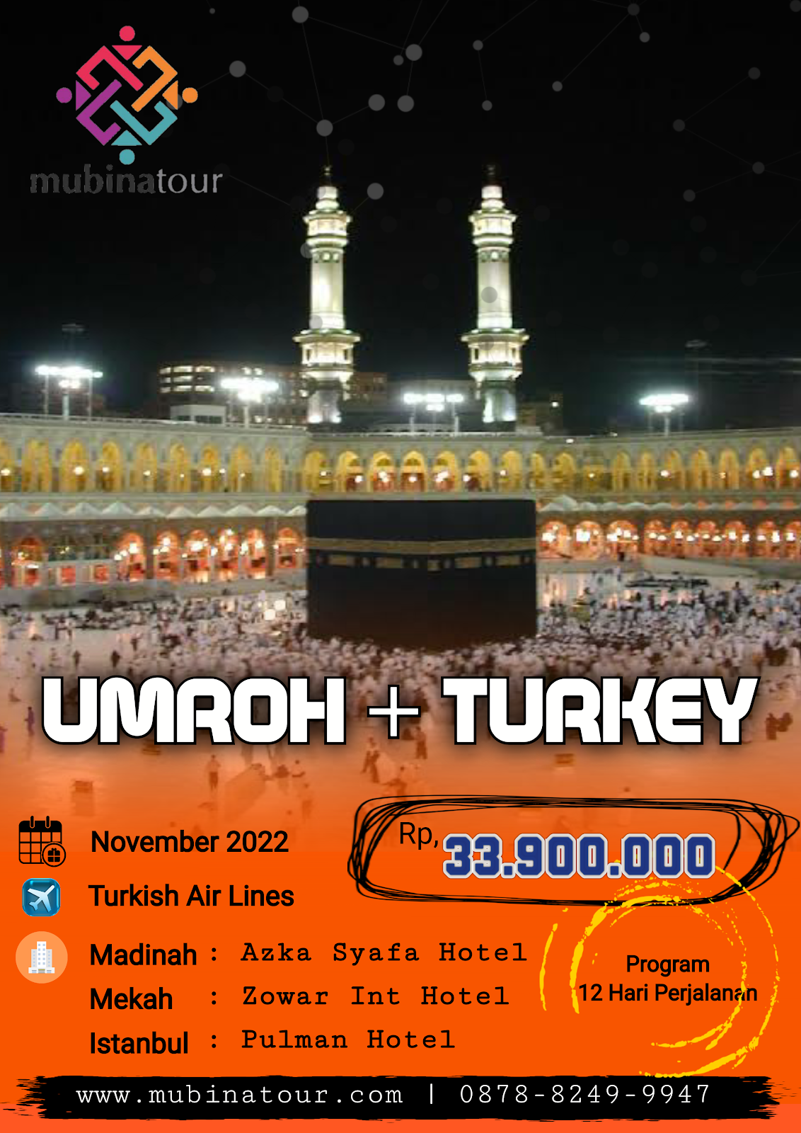 Jadwal umroh plus turkey