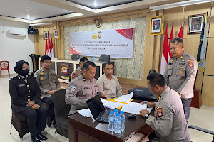 Itwasda Polda Kalbar Lakukan Verifikasi di Polres Landak Jelang Sertijab Kapolres
