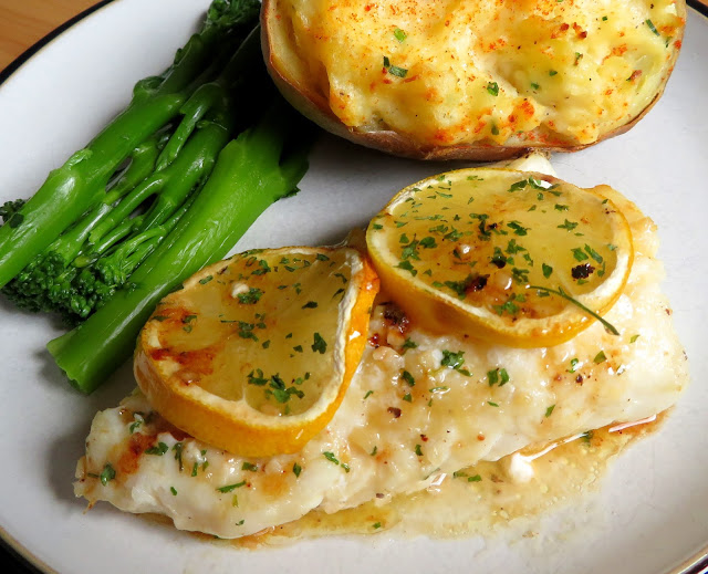 Lemon & Garlic Butter Baked Cod