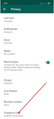 How to put a password in WhatsApp