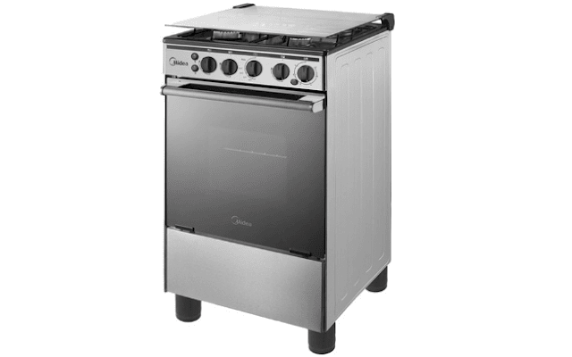 Midea Stainless Steel 4-Burner Gas Range