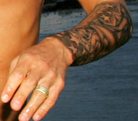 david beckam tattoo. David Beckam Sleeve Tattoo