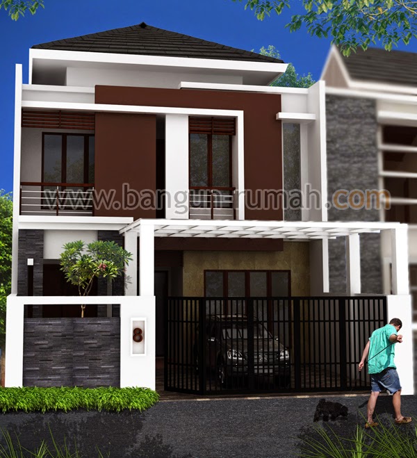 Desain Rumah Minimalis 2 Lantai Lebar 6 Meter