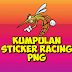 mentahan stiker racing anime/kartun PNG terlengkap buat edit foto racing