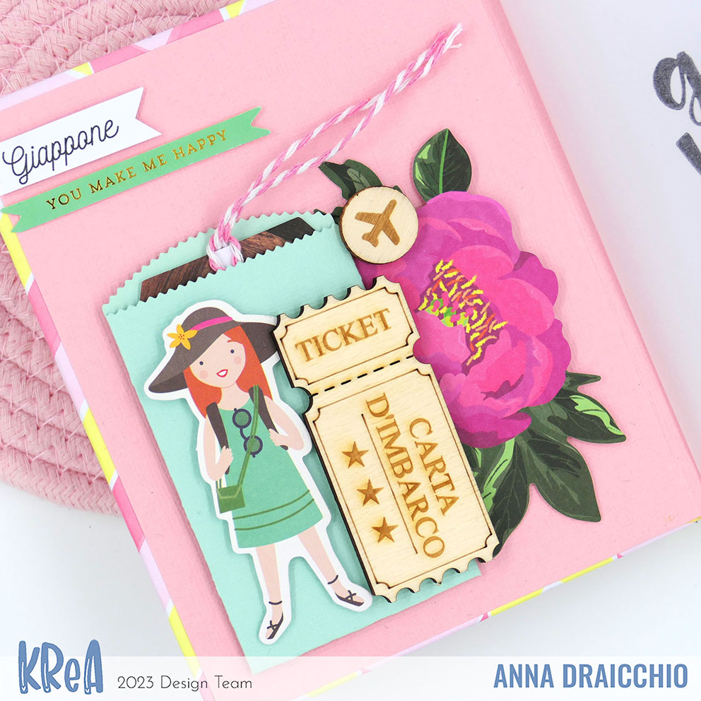 Tutorial scrapbooking: Mini album con Carta creata con lo Stencil