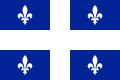 The current day flag of Quebec