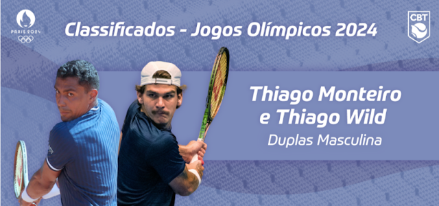 Brasil estará presente em mais uma disputa de tênis nos Jogos Olímpicos de Paris. A Federação Internacional de Tênis (ITF) confirmou Thiago Wild, número 74 da ATP, e Thiago Monteiro (#86) na chave de duplas do maior evento esportivo do mundo, que acontece de 26 de julho a 11 de agosto, na capital francesa.    Os atletas já haviam garantido classificação na chave individual e entram na disputa de duplas por conta das vagas exclusivas aos simplistas. Além dos dois tenistas, Laura Pigossi (simples feminina), Beatriz Haddad (simples e duplas femininas) e Luisa Stefani (duplas feminina) também estão confirmadas nos jogos.    O Brasil ainda pode colocar mais jogadores nas chaves de duplas, já que Marcelo Melo e Rafael Matos estão inscritos como alternates nas duplas masculina, enquanto Pigossi e Ingrid Martins estão nas duplas feminina.    Na última edição dos Jogos Olímpicos, em Tóquio, no Japão, a delegação brasileira fez história na modalidade com Pigossi e Luisa Stefani. As atletas conquistaram o bronze na chave de duplas feminina e trouxeram a primeira medalha olímpica do país no tênis.
