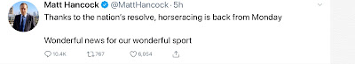 Matt Hancock's Tweet