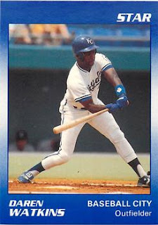 Darren Watkins 1990 Baseball City Royals card