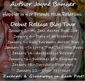 Blog Tour: Happier in Her Friends Than Relations by Jayne Bamber