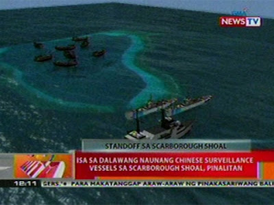  Scarborough Shoal Philippines : PHL Navy in standoff with Chinese surveillance ships in West PHL Sea