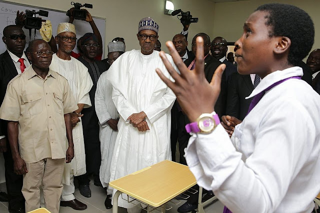 PHOTOS: President Buhari Commissions Samuel Ogbemudia College In Edo State