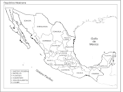Mapas principales. La República Mexicana. El Estado de México