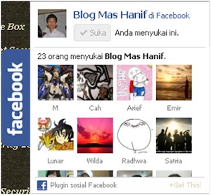 Cara Membuat Facebook Like Box Melayang  di Blog