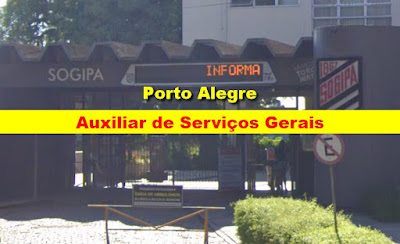 Sogipa está selecionando Auxiliar de Serviços Gerais em Porto Alegre