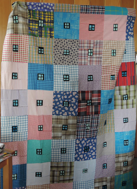 Häuserquilt-Top