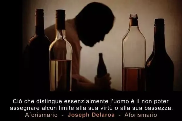 Uomo alcolizzato