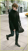 Emma Watson London Airport Arrival (emma watson black turtleneck )