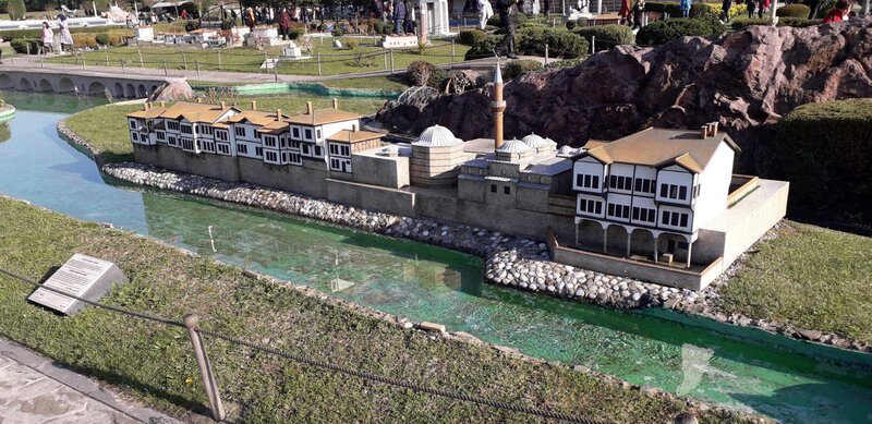 model of a historic turkish building