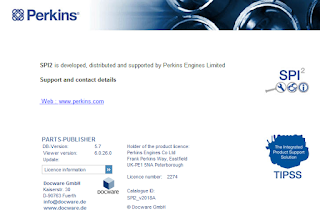 Perkins Service & Parts Information (SPI) enables you to quickly and simply call up spare parts and service information. The system software is found on your SPI DVD and is available for use under license from Perkins Engines Ltd. All aftermarket parts and service information is available at a glance - from the illustration and part number to the repair and maintenance