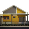 Desain Rumah Minimalis Sederhana / Contoh Desain Rumah Sederhana - Gambar Rumah Minimalis / Teras rumah minimalis menggunakan batu alam.