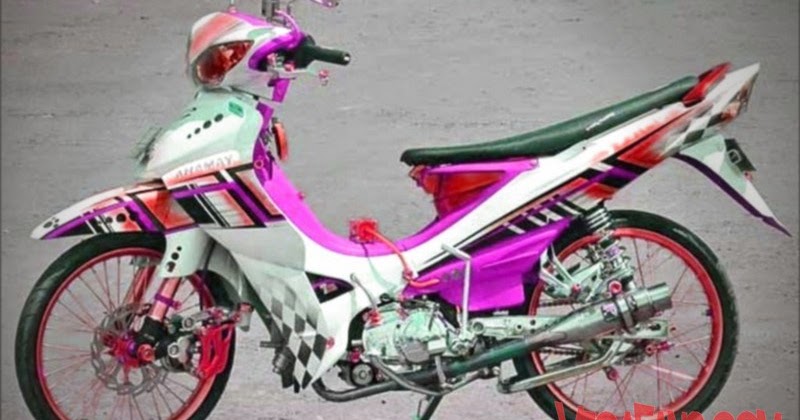  Jupiter  Z  Putih Modif Airbrush Motor  Kontes VegaFans com