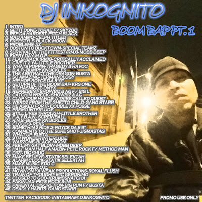 DJ Inkognito -  Boom Bap Mix Pt 1  (2015)
