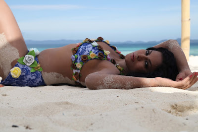 Actress Veena Malik in Bikini at Beach Hot Stills