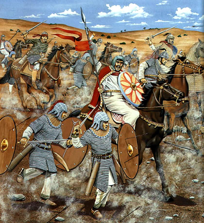 Byzantine troops in Battle of Yarmuk