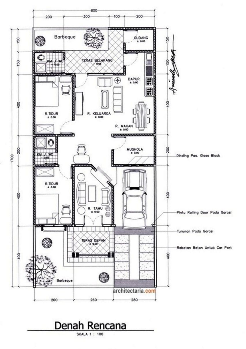  Denah  Rumah  2  Lantai  Ukuran  6x9  Top Rumah 