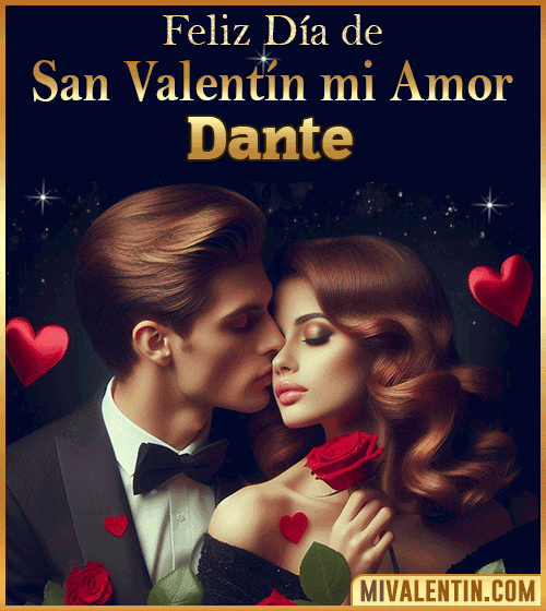 Tarjetas Feliz día de San Valentin Dante