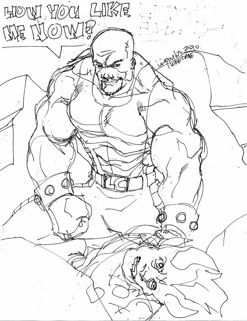 Superhero Luke Cage Coloring Page Coloring Pages
