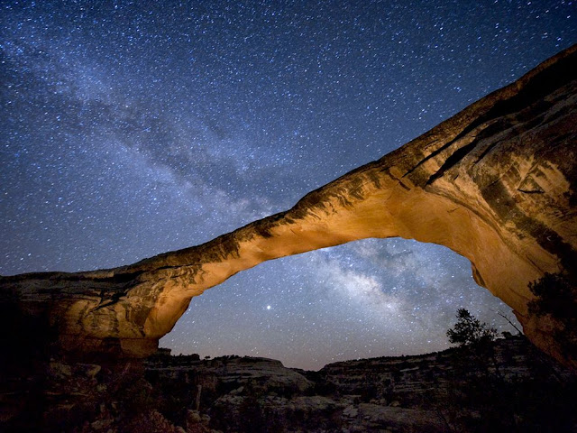 Owachomo Bridge at Night, Utah