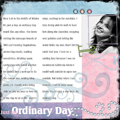 Layout by Julie Ann Shahin for Everyday Digital Scrapbooking