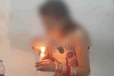 Newly Married Girl Taking Drugs In Police Station