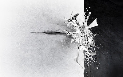 black and white artworks