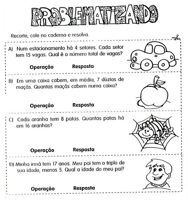 ATIVIDADES VARIADAS 3º ANO