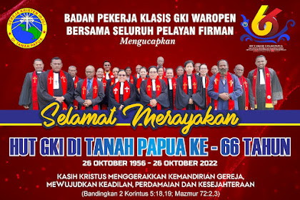 TUHAN ALLAH SUMBER PEMULIHAN PAPUA DAN DUNIA (Yeremia 33:1-13)