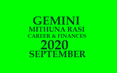 Mithuna Rasi Phalalu September 2020