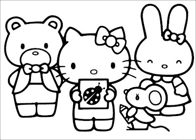   SHEETS TO PRINT AND COLOR IN HELLO KITTY COLOR IN