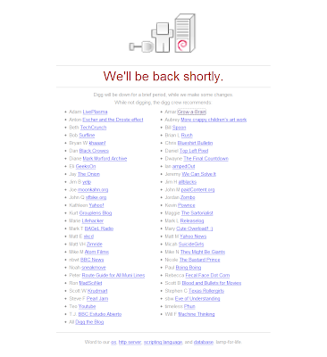 Digg is Out of Service