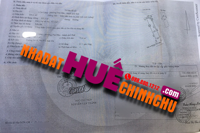 NHÀ ĐẤT HUẾ CHÍNH CHỦ BÁN NHÀ KIỆT CHI LĂNG 0888801212