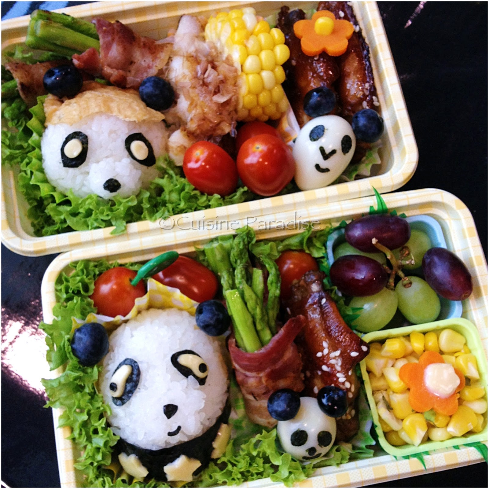 Love Mama Healthy Meal] Panda Bento Set  Recipe Recipes